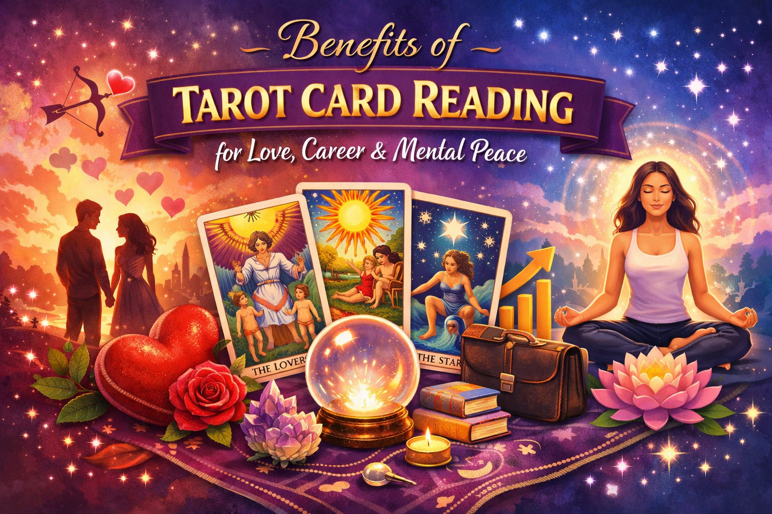 Benefits of Tarot Card Reading for Love, Career & Mental Peace
