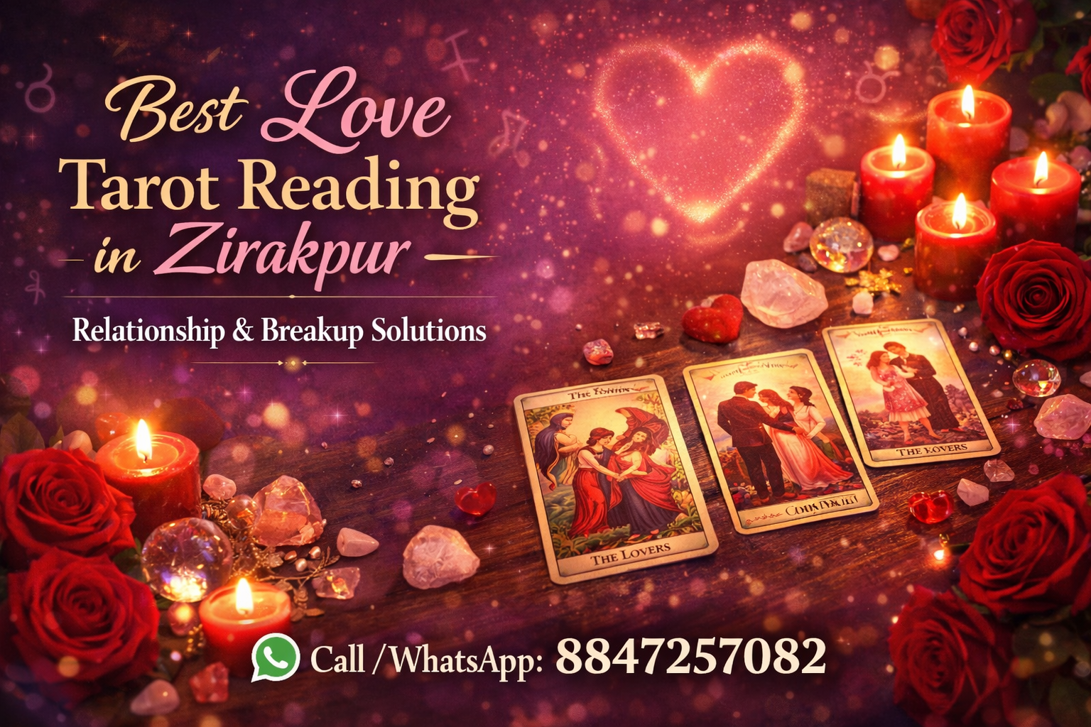Best Love Tarot Reading in Zirakpur – Relationship & Breakup Solutions