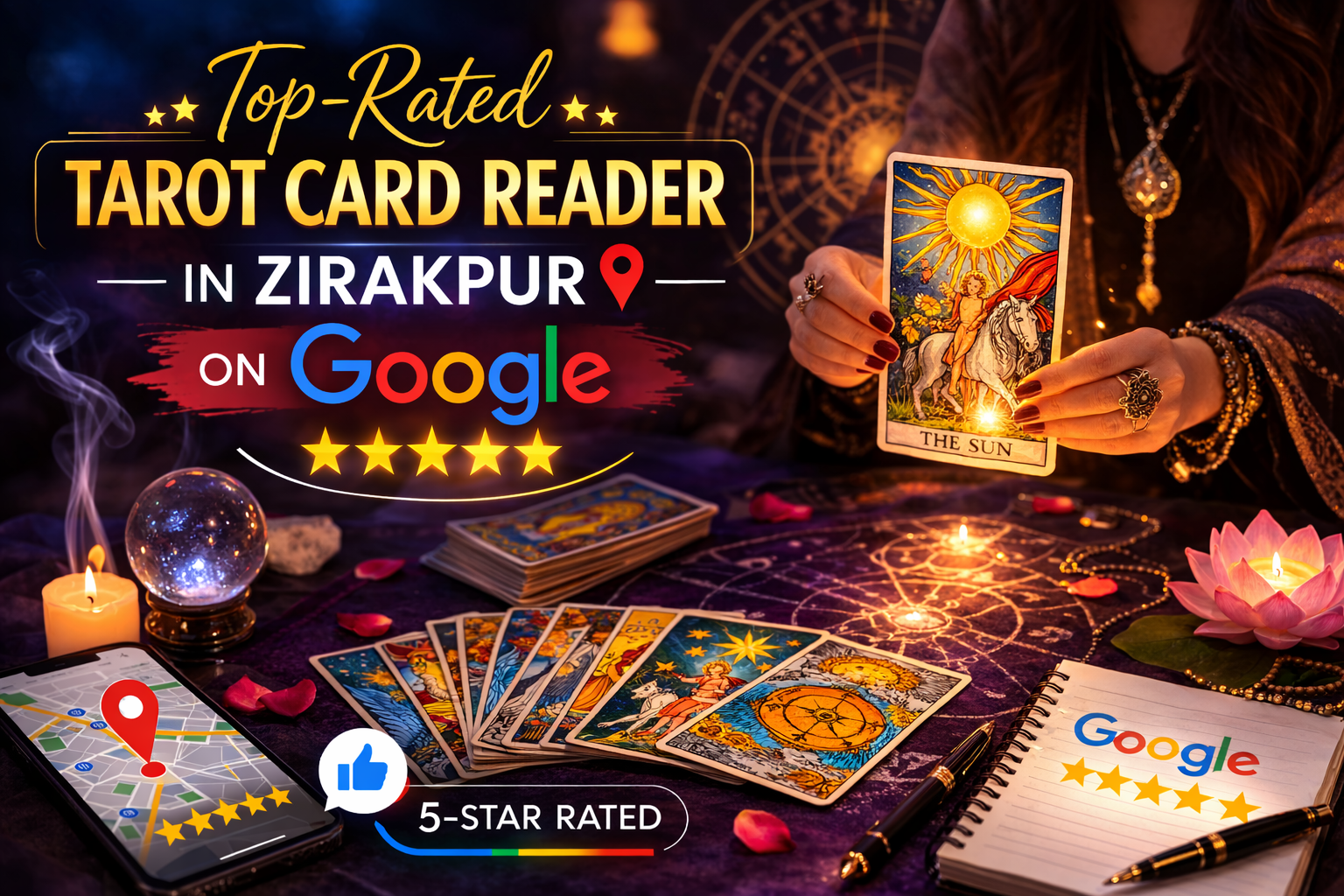 Top-Rated Tarot Card Reader in Zirakpur on Google